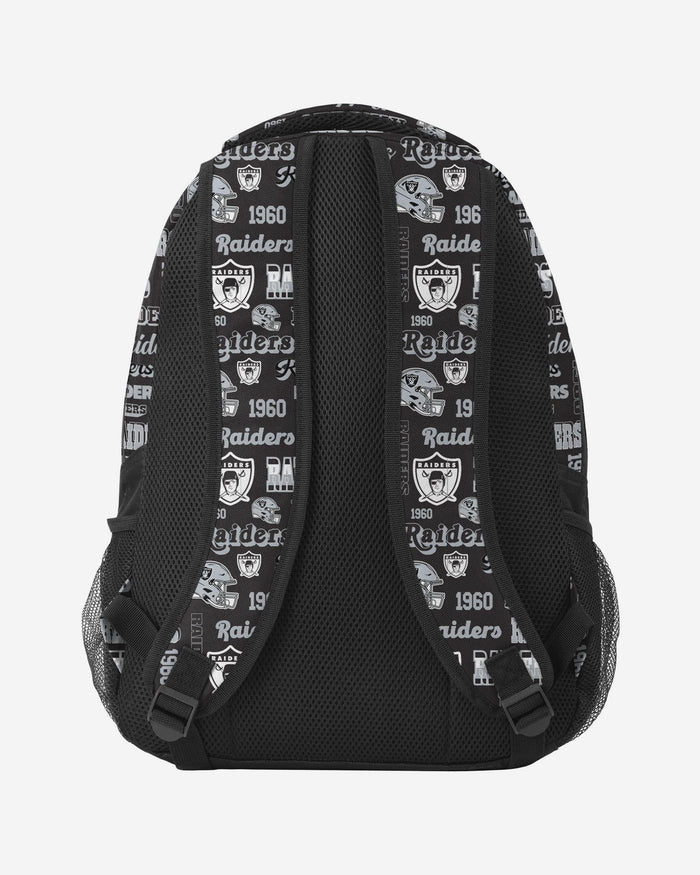 Las Vegas Raiders Repeat Retro Print Action Backpack FOCO - FOCO.com