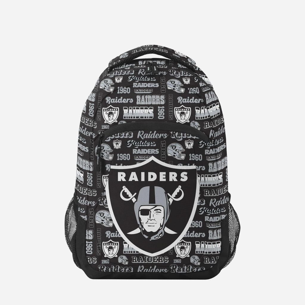 Las Vegas Raiders Repeat Retro Print Action Backpack FOCO - FOCO.com