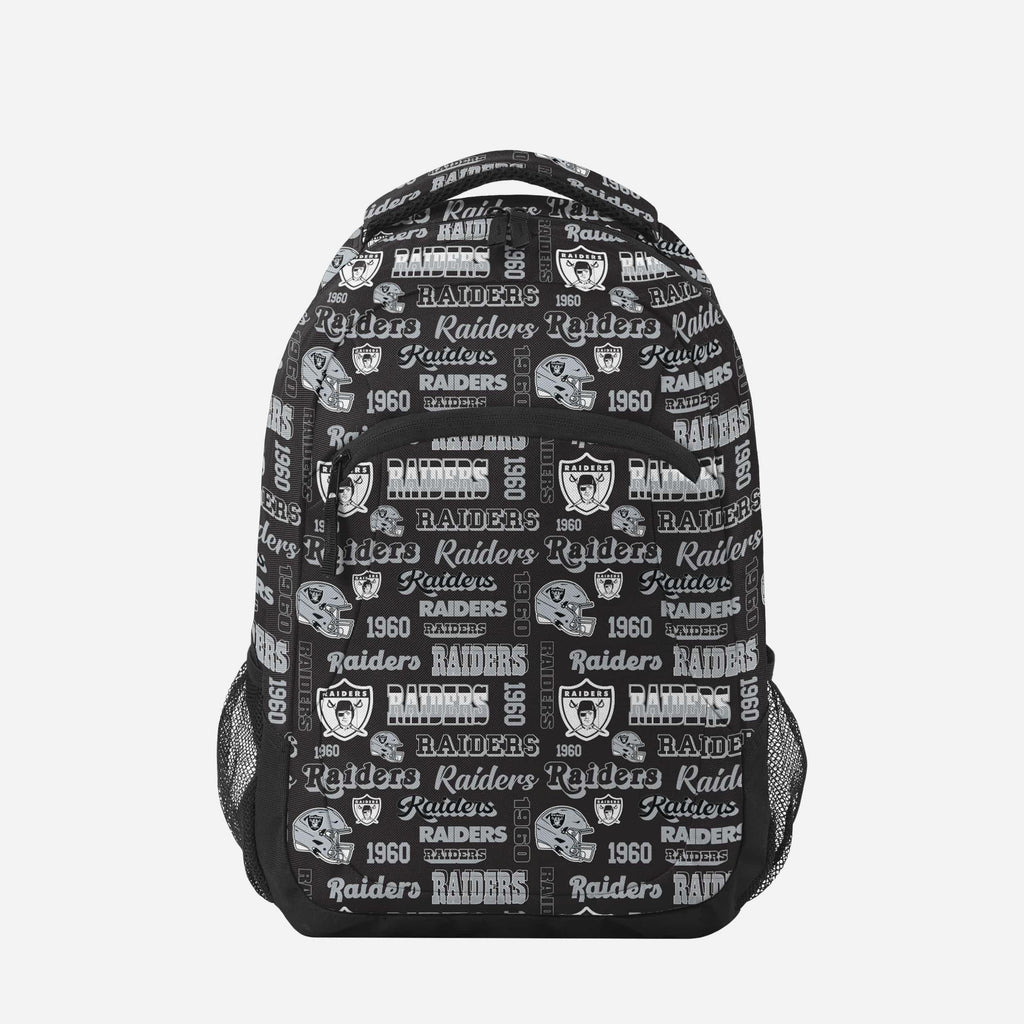 Las Vegas Raiders Repeat Retro Print Action Backpack FOCO - FOCO.com
