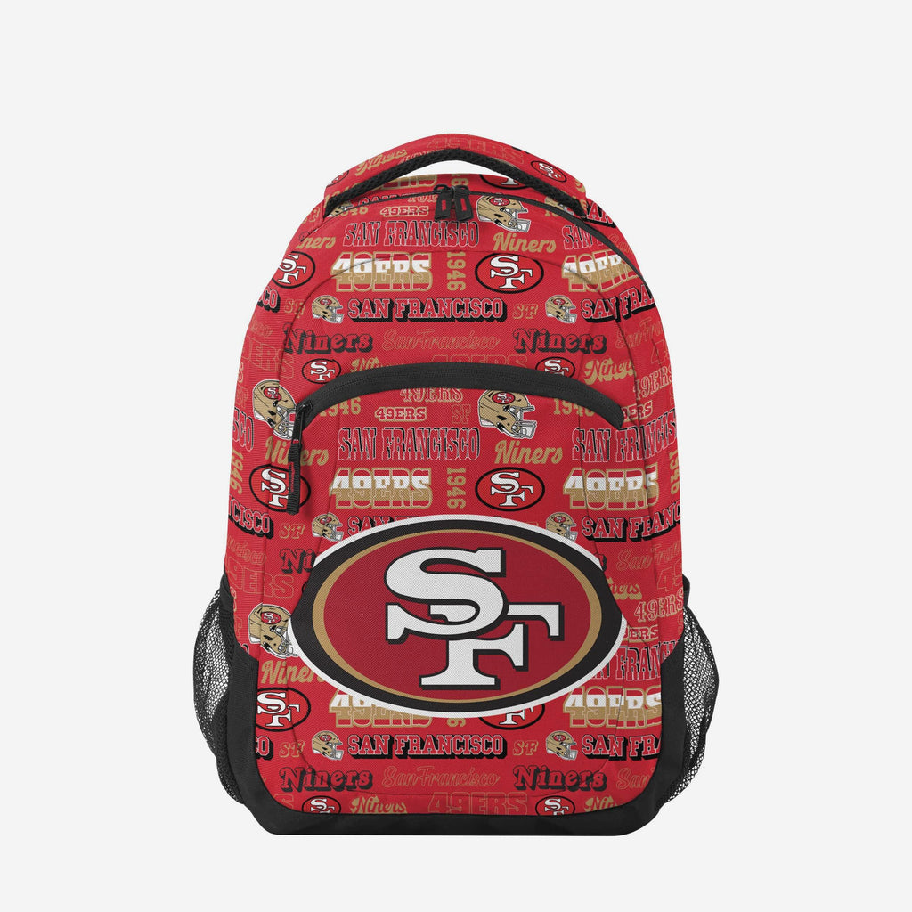 San Francisco 49ers Repeat Retro Print Action Backpack FOCO - FOCO.com