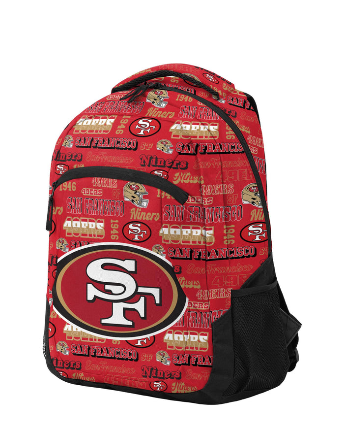 San Francisco 49ers Repeat Retro Print Action Backpack FOCO - FOCO.com
