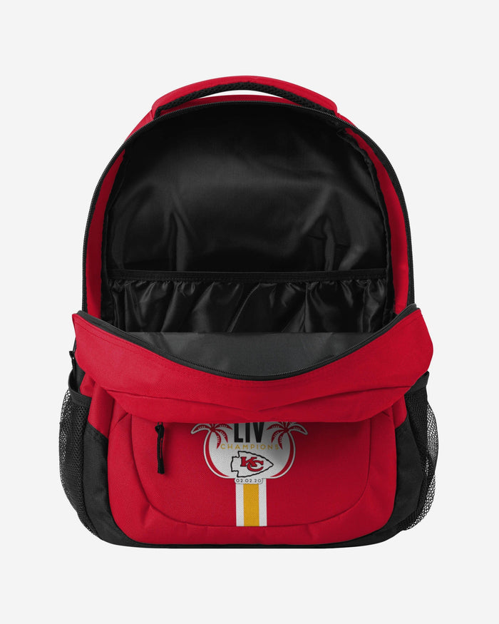 Kansas City Chiefs Super Bowl LIV Champions Action Backpack FOCO - FOCO.com