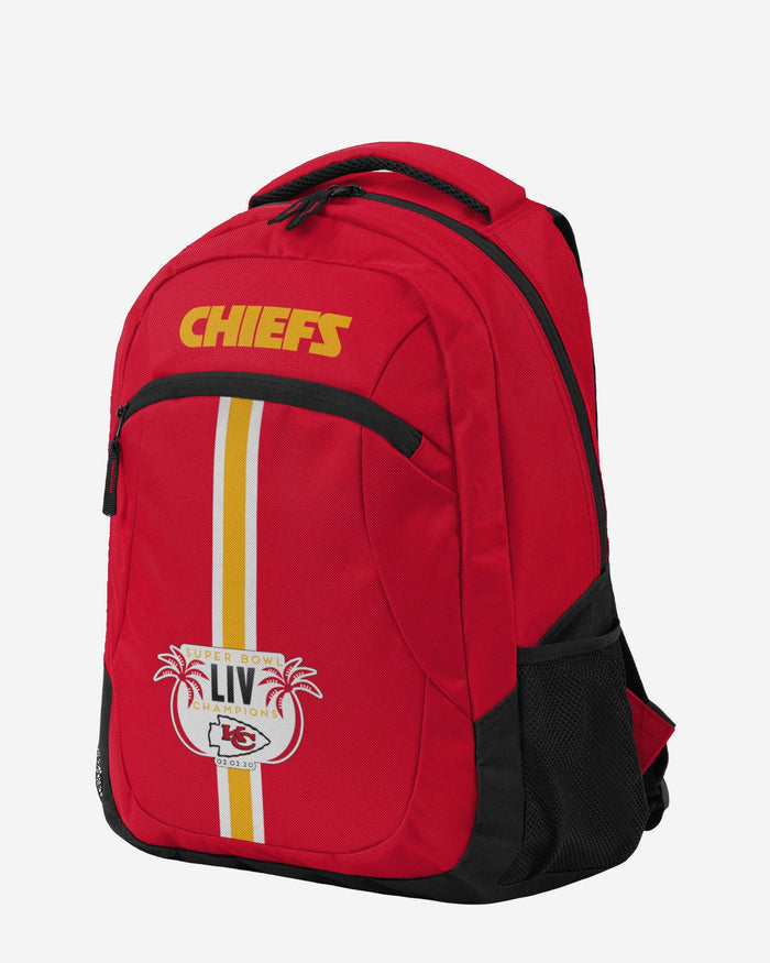 Kansas City Chiefs Super Bowl LIV Champions Action Backpack FOCO - FOCO.com