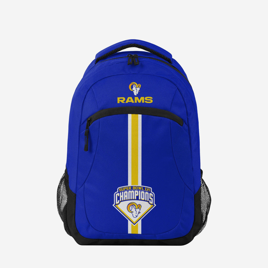 Los Angeles Rams Super Bowl LVI Champions Action Backpack FOCO - FOCO.com