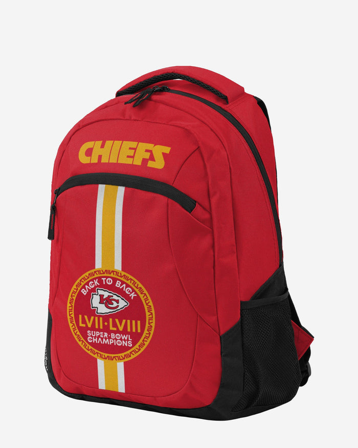 Kansas City Chiefs Super Bowl LVIII Champions Action Backpack FOCO - FOCO.com