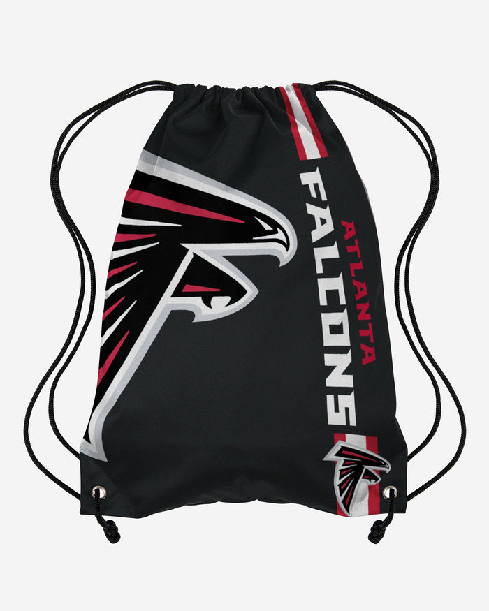 Atlanta Falcons Black Alternate Color Big Logo Drawstring Backpack FOCO - FOCO.com