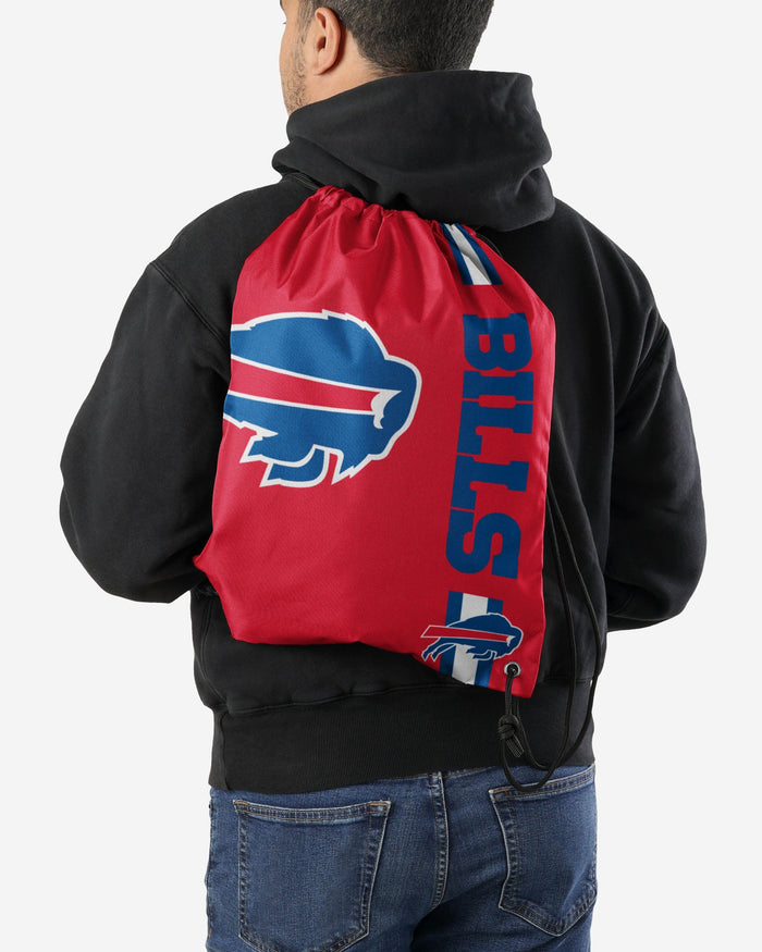 Buffalo Bills Red Alternate Color Big Logo Drawstring Backpack FOCO - FOCO.com