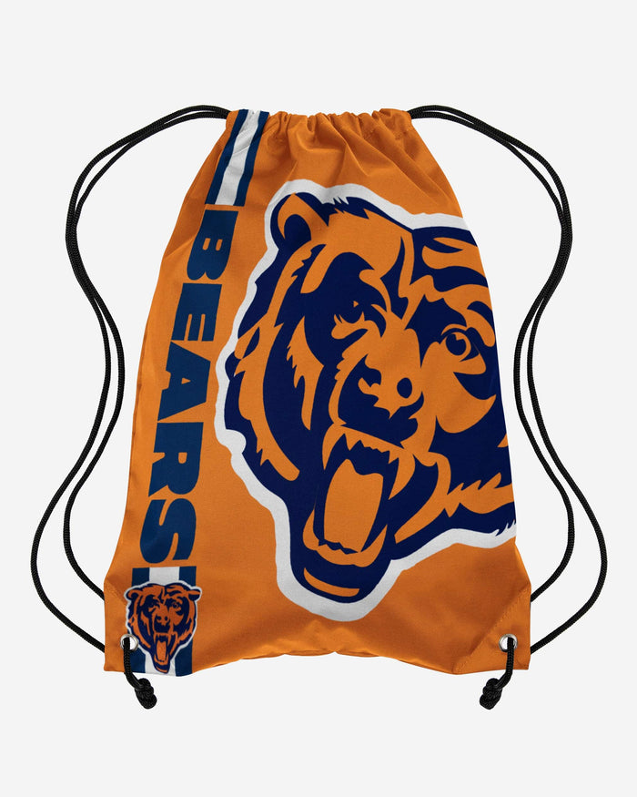 Chicago Bears Orange Alternate Color Big Logo Drawstring Backpack FOCO - FOCO.com