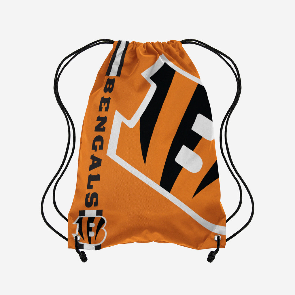 Cincinnati Bengals Orange Alternate Color Big Logo Drawstring Backpack FOCO - FOCO.com