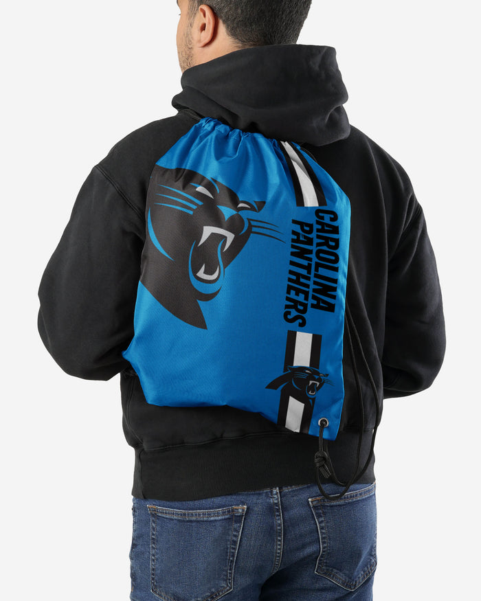 Carolina Panthers Blue Alternate Color Big Logo Drawstring Backpack FOCO - FOCO.com