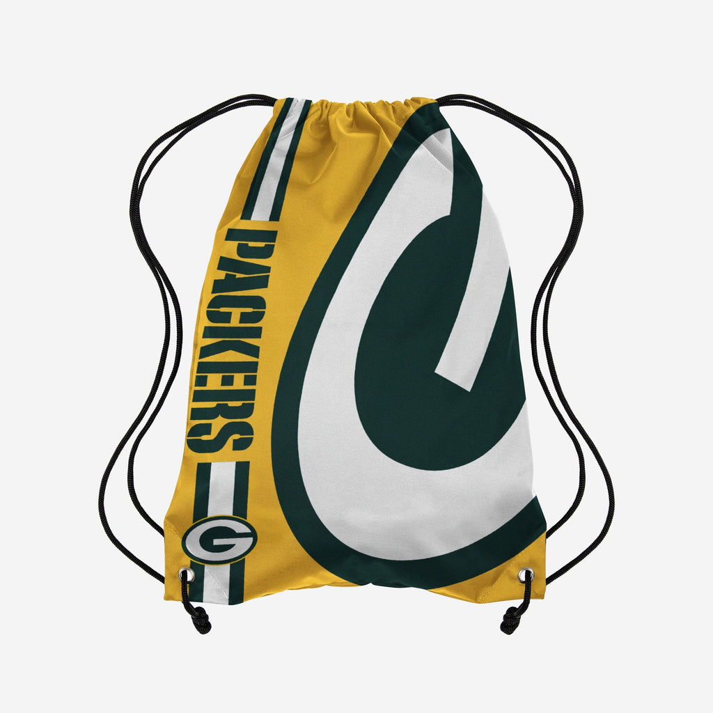 Green Bay Packers Yellow Alternate Color Big Logo Drawstring Backpack FOCO - FOCO.com