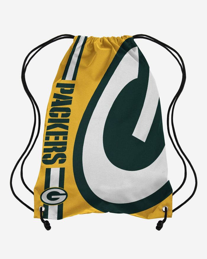 Green Bay Packers Yellow Alternate Color Big Logo Drawstring Backpack FOCO - FOCO.com