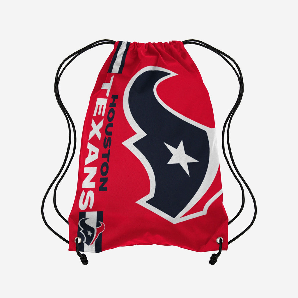 Houston Texans Red Alternate Color Big Logo Drawstring Backpack FOCO - FOCO.com