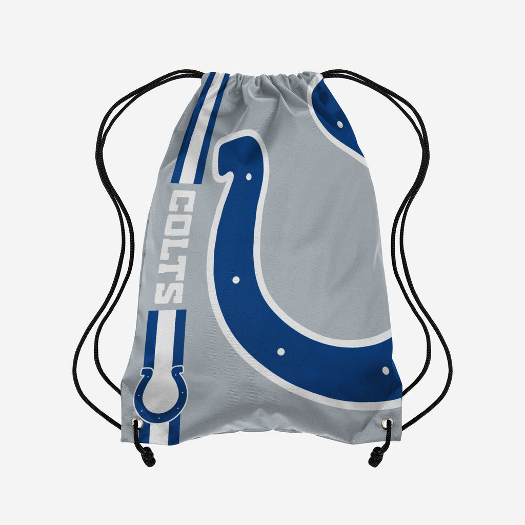 Indianapolis Colts Gray Alternate Color Big Logo Drawstring Backpack FOCO - FOCO.com