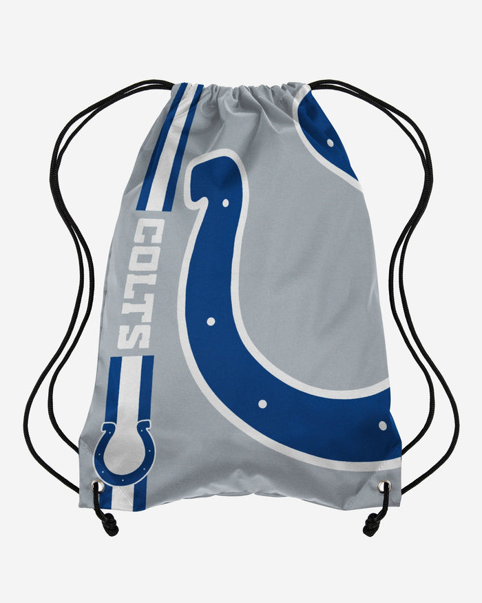 Indianapolis Colts Gray Alternate Color Big Logo Drawstring Backpack FOCO - FOCO.com