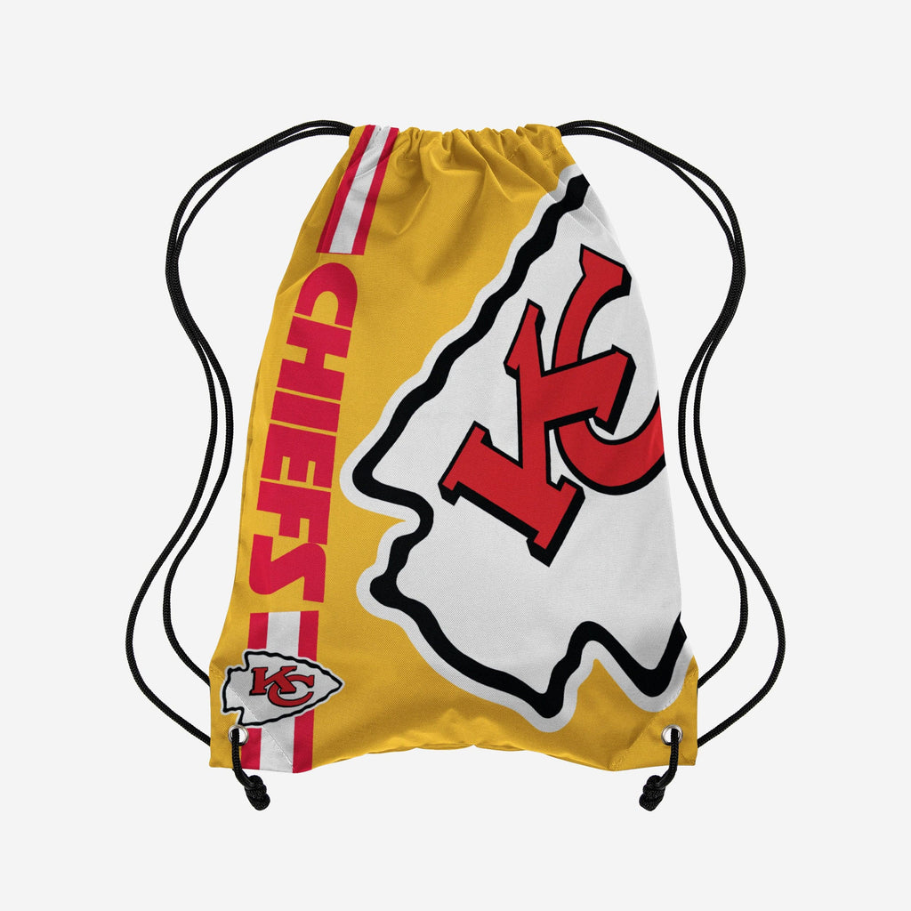 Kansas City Chiefs Yellow Alternate Color Big Logo Drawstring Backpack FOCO - FOCO.com