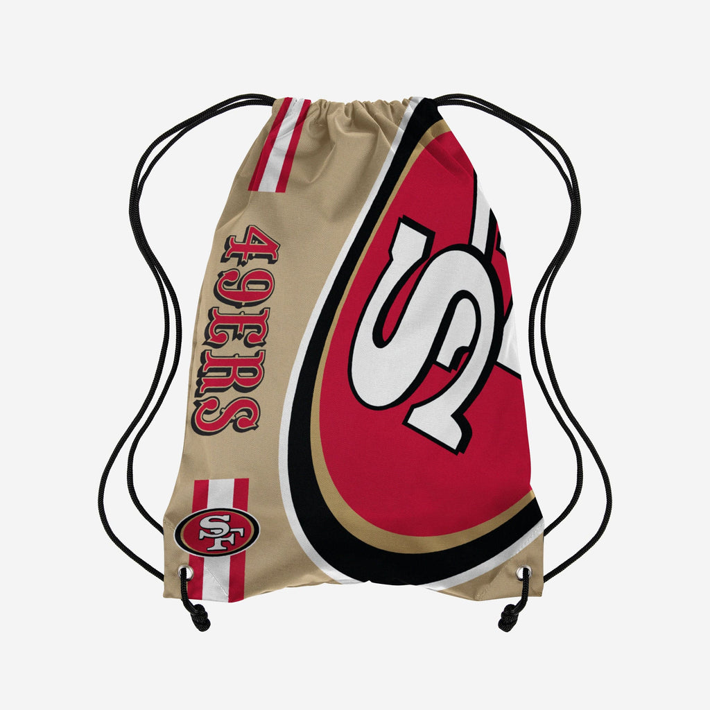 San Francisco 49ers Gold Alternate Color Big Logo Drawstring Backpack FOCO - FOCO.com