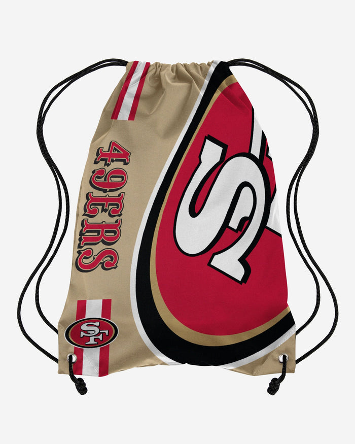 San Francisco 49ers Gold Alternate Color Big Logo Drawstring Backpack FOCO - FOCO.com