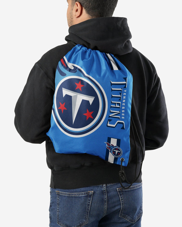 Tennessee Titans Blue Alternate Color Big Logo Drawstring Backpack FOCO - FOCO.com