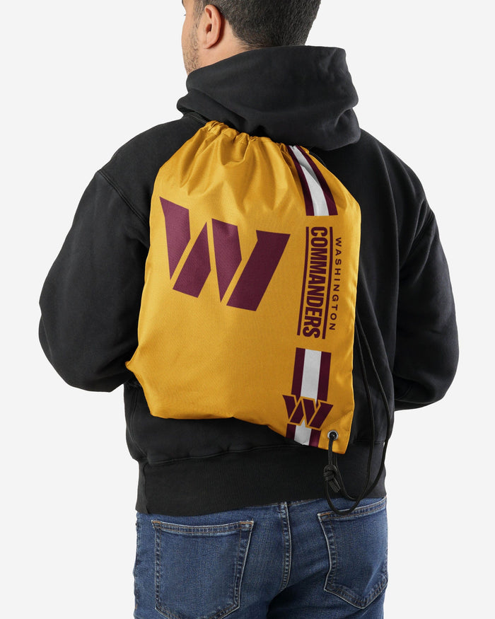 Washington Commanders Yellow Alternate Color Big Logo Drawstring Backpack FOCO - FOCO.com