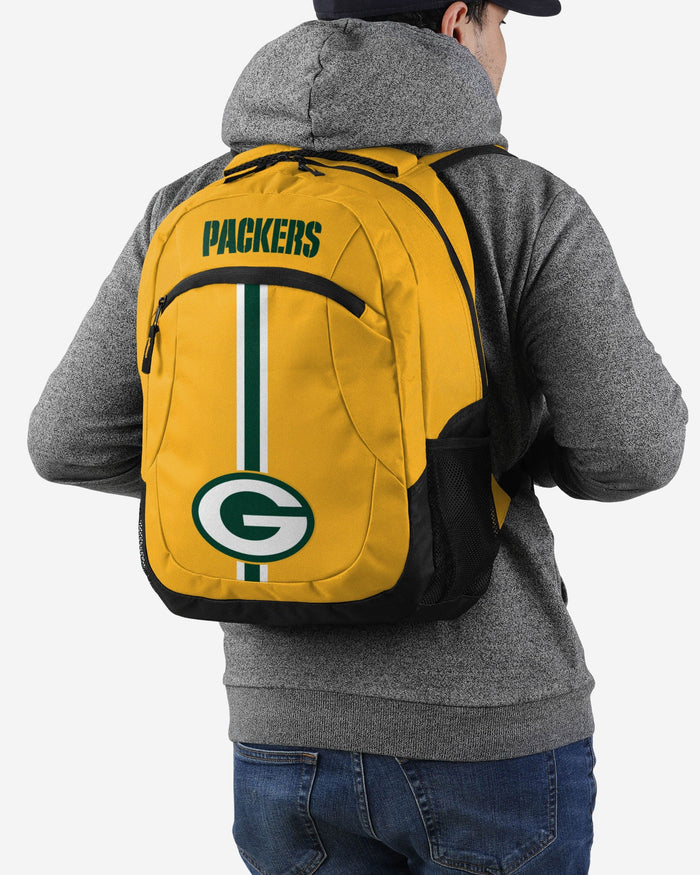 Green Bay Packers Yellow Alternate Color Action Backpack FOCO - FOCO.com