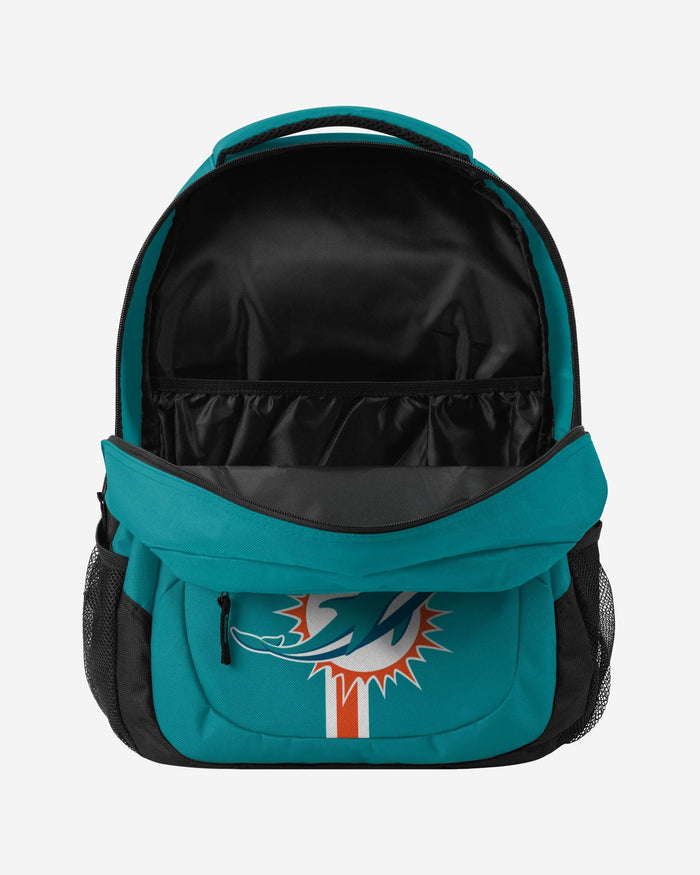 Miami Dolphins Teal Alternate Color Action Backpack FOCO - FOCO.com