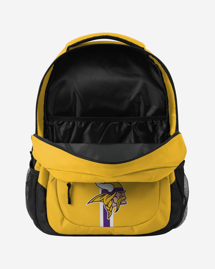 Minnesota Vikings Yellow Alternate Color Action Backpack FOCO - FOCO.com