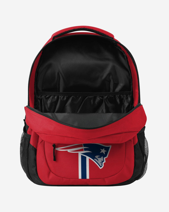 New England Patriots Red Alternate Color Action Backpack FOCO - FOCO.com