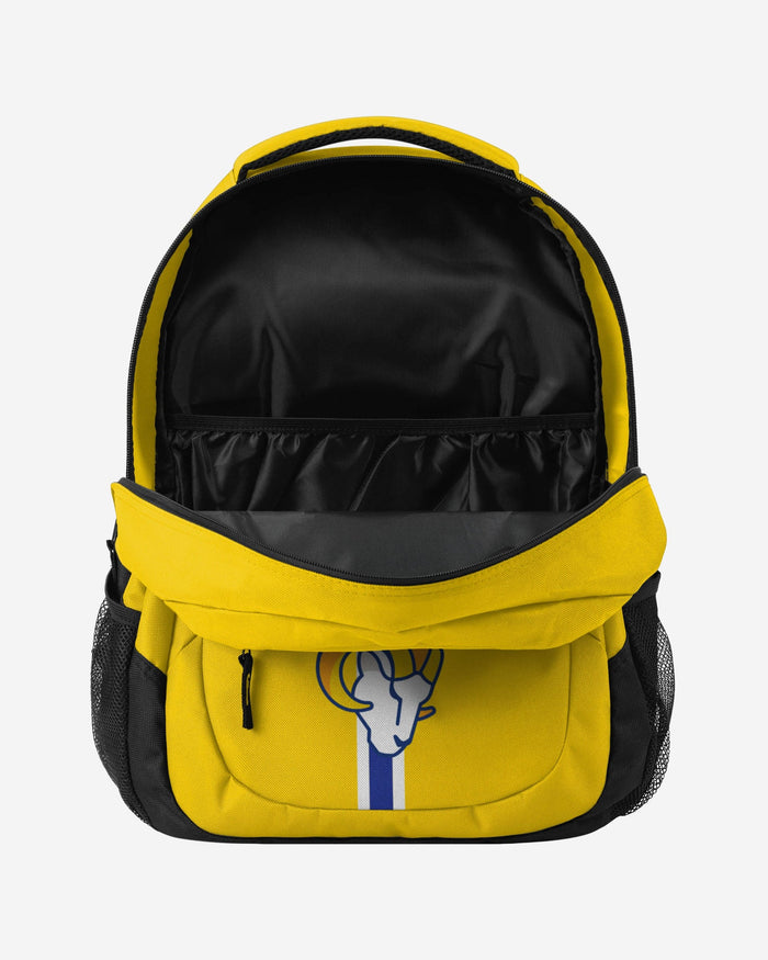 Los Angeles Rams Yellow Alternate Color Action Backpack FOCO - FOCO.com