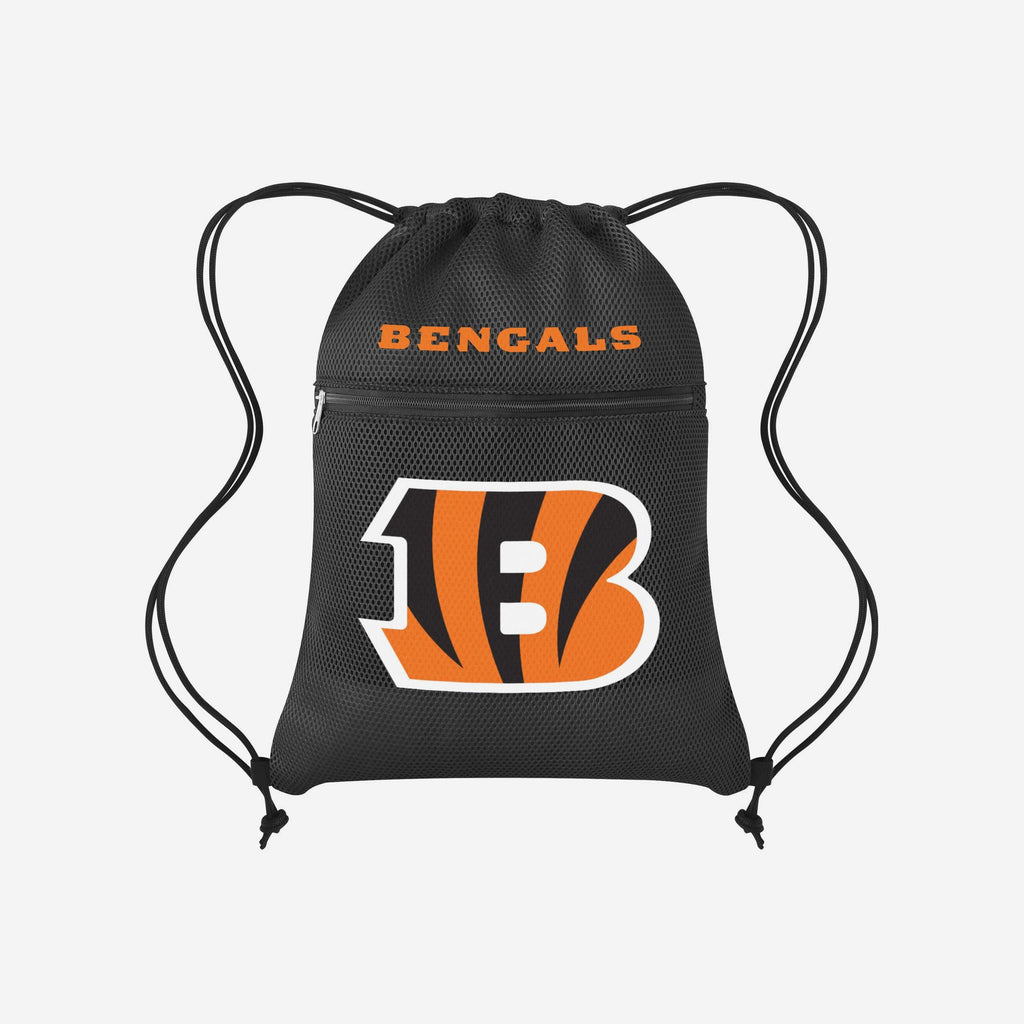 Cincinnati Bengals Mesh Pocket Drawstring Backpack FOCO - FOCO.com