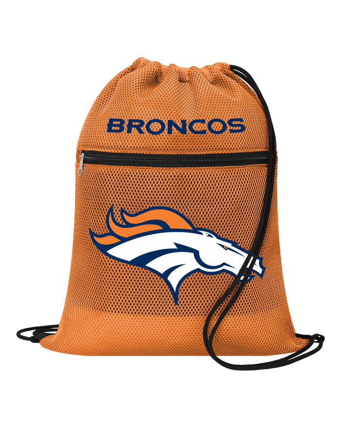 Denver Broncos Mesh Pocket Drawstring Backpack FOCO - FOCO.com