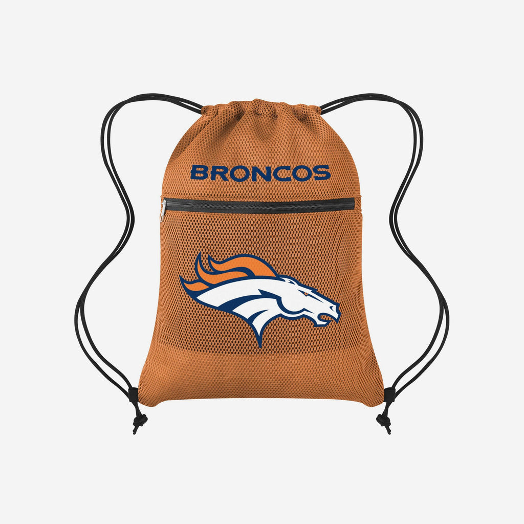 Denver Broncos Mesh Pocket Drawstring Backpack FOCO - FOCO.com