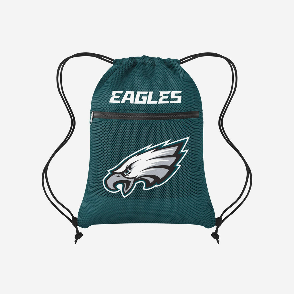 Philadelphia Eagles Mesh Pocket Drawstring Backpack FOCO - FOCO.com