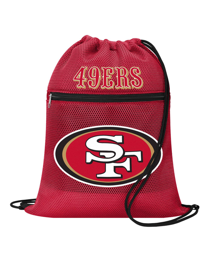 San Francisco 49ers Mesh Pocket Drawstring Backpack FOCO - FOCO.com