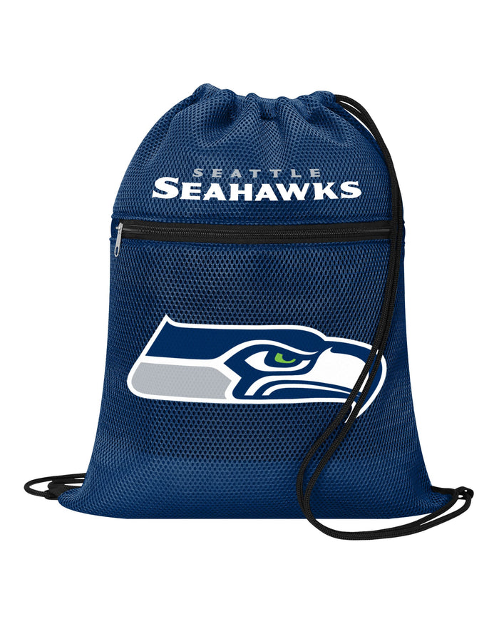 Seattle Seahawks Mesh Pocket Drawstring Backpack FOCO - FOCO.com