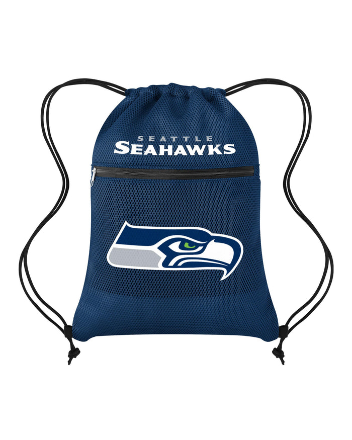 Seattle Seahawks Mesh Pocket Drawstring Backpack FOCO - FOCO.com