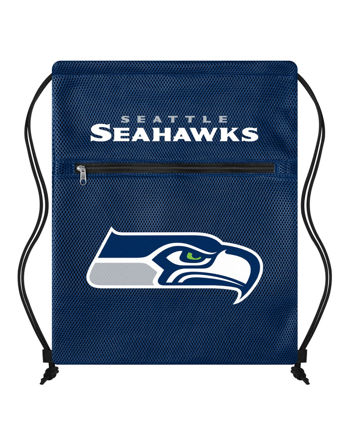 Seattle Seahawks Mesh Pocket Drawstring Backpack FOCO - FOCO.com