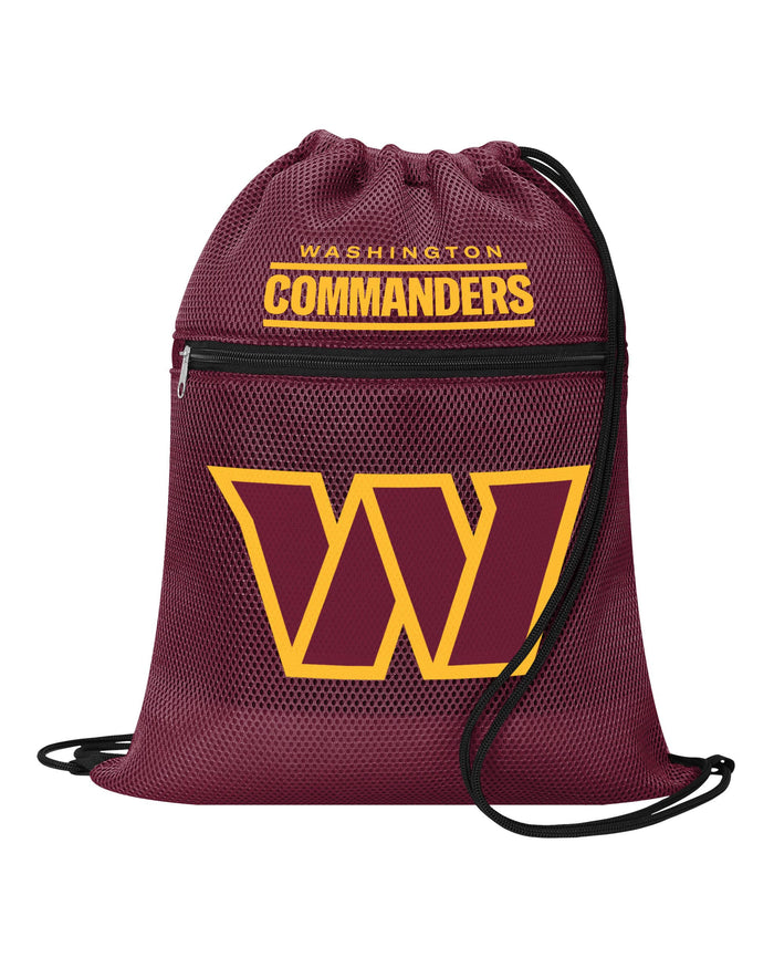 Washington Commanders Mesh Pocket Drawstring Backpack FOCO - FOCO.com