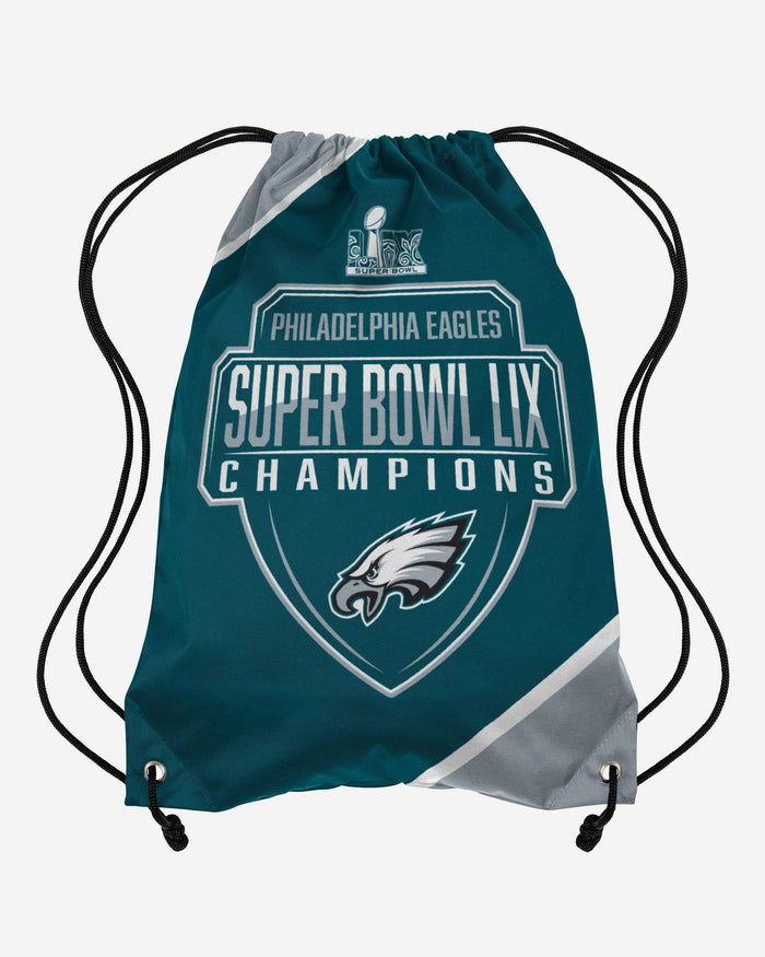 Philadelphia Eagles Super Bowl LIX Champions Team Color Drawstring Backpack FOCO - FOCO.com