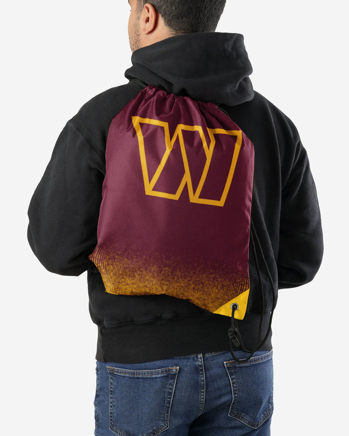 Washington Commanders Gradient Drawstring Backpack FOCO - FOCO.com