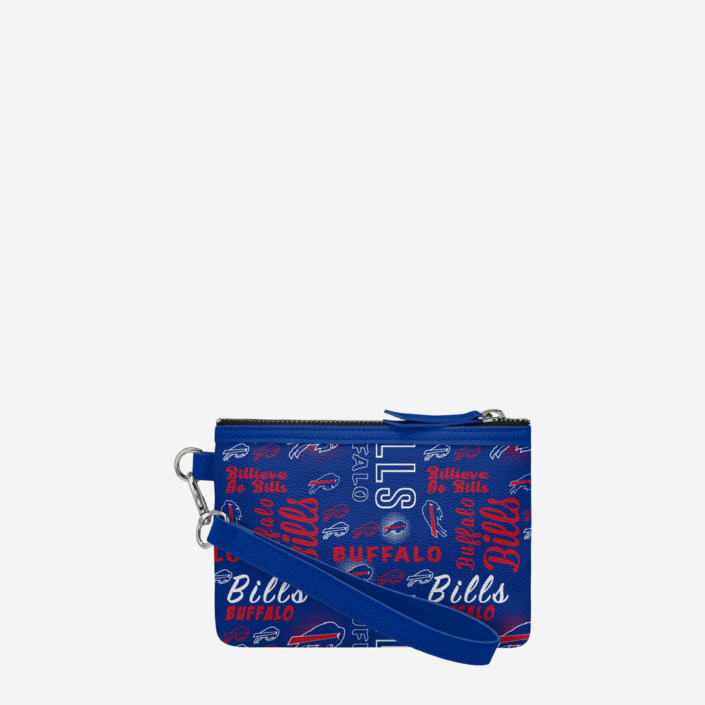 Buffalo Bills Spirited Style Printed Collection Repeat Logo Wristlet FOCO - FOCO.com