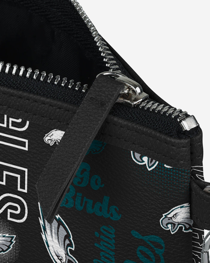 Philadelphia Eagles Spirited Style Printed Collection Repeat Logo Wristlet FOCO - FOCO.com