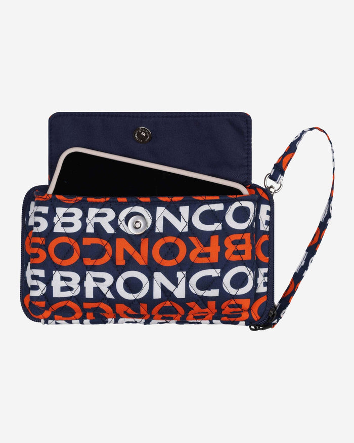 Denver Broncos Quilted Printed Wristlet FOCO - FOCO.com