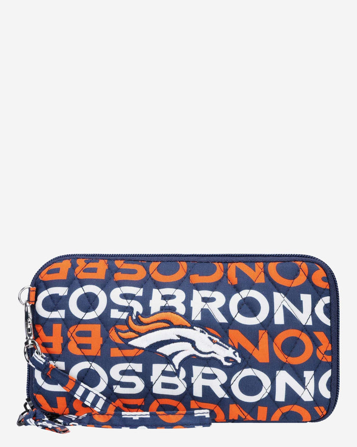 Denver Broncos Quilted Printed Wristlet FOCO - FOCO.com