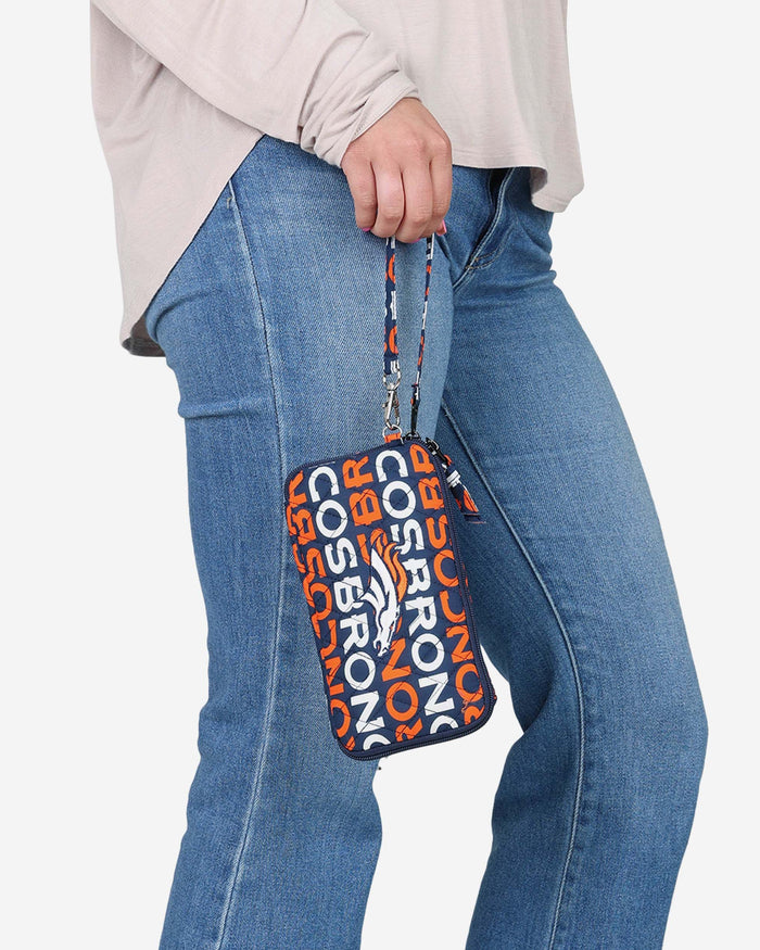 Denver Broncos Quilted Printed Wristlet FOCO - FOCO.com