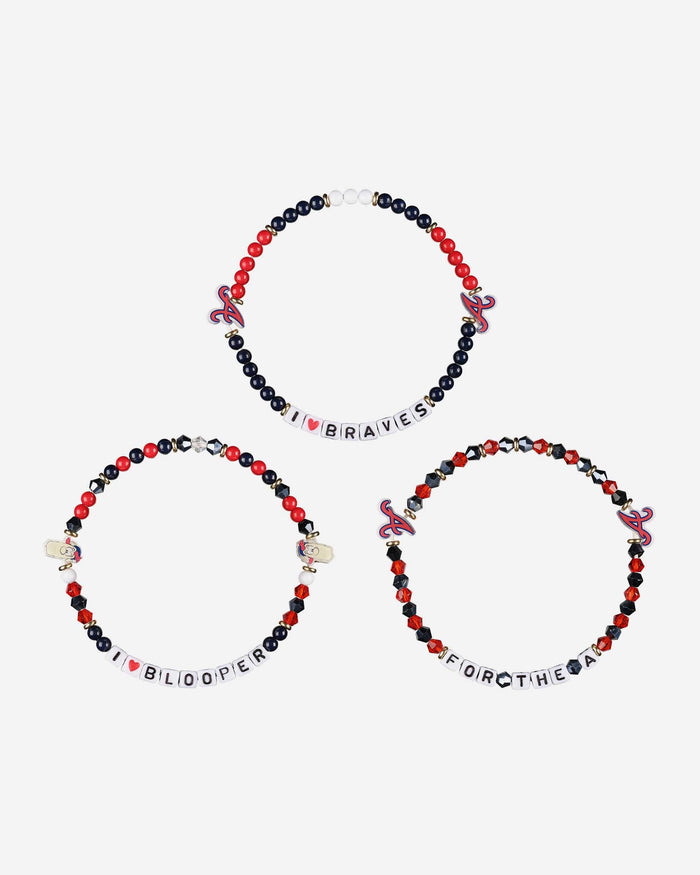 Atlanta Braves 3 Pack Friendship Bracelet FOCO - FOCO.com