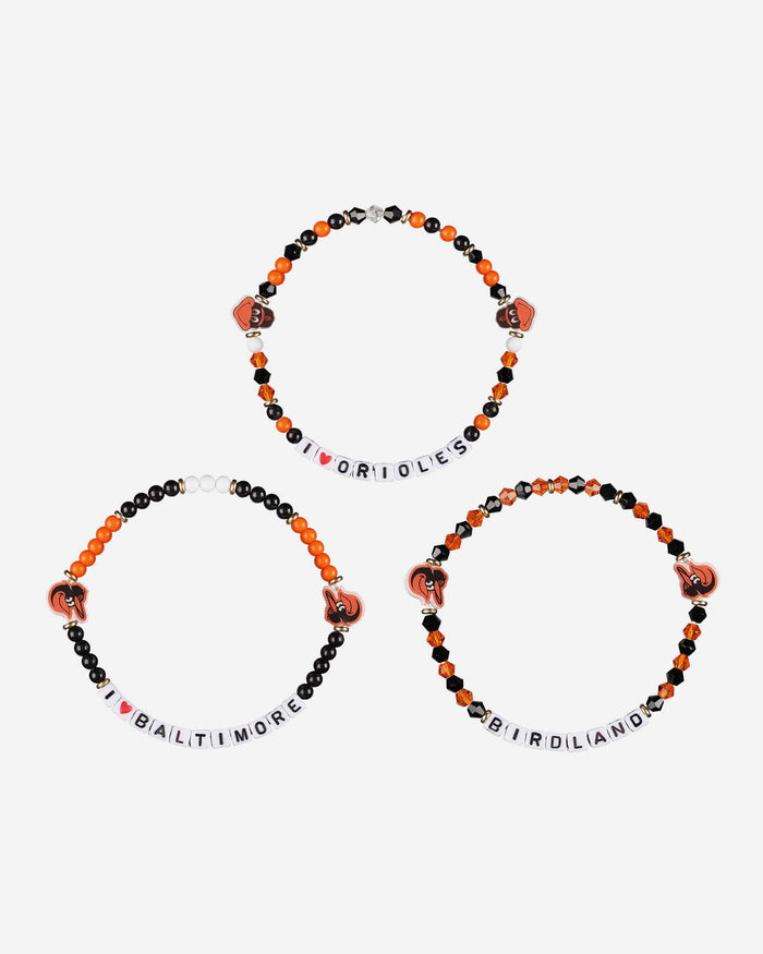 Baltimore Orioles 3 Pack Friendship Bracelet FOCO - FOCO.com