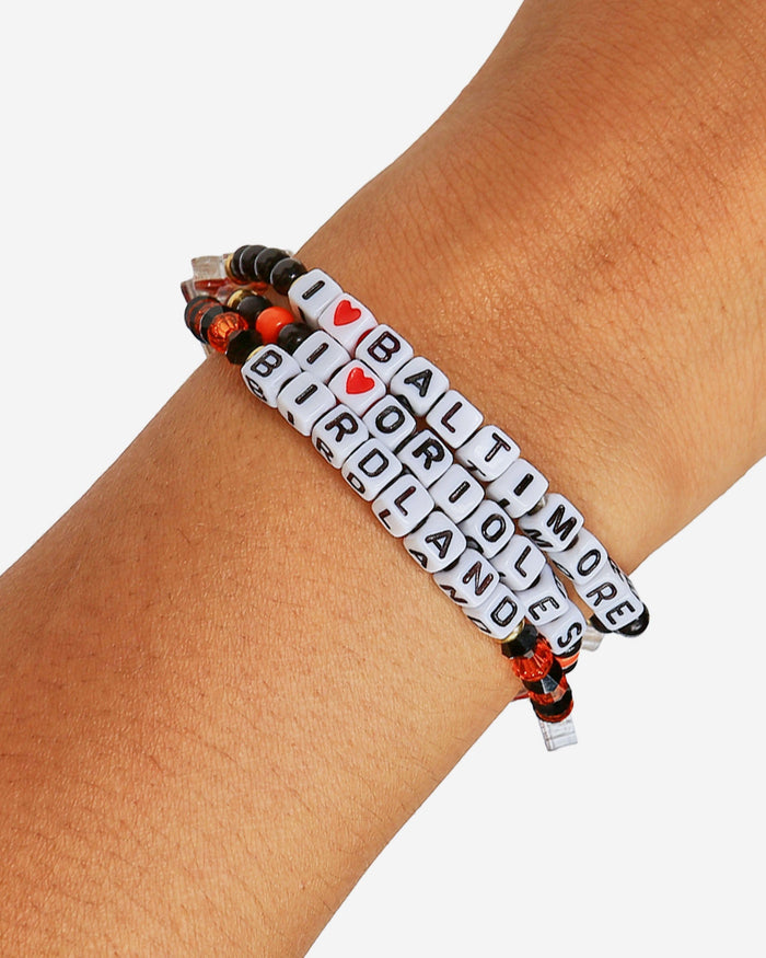 Baltimore Orioles 3 Pack Friendship Bracelet FOCO - FOCO.com