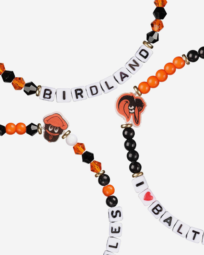 Baltimore Orioles 3 Pack Friendship Bracelet FOCO - FOCO.com