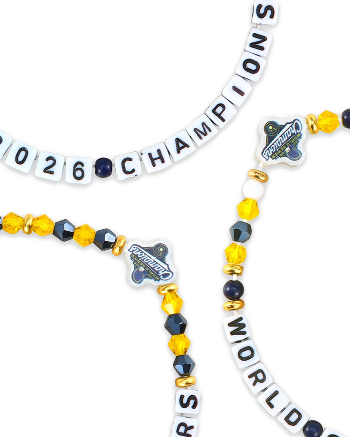 Milwaukee Brewers 2026 World Series Champions 3 Pack Friendship Bracelet FOCO - FOCO.com